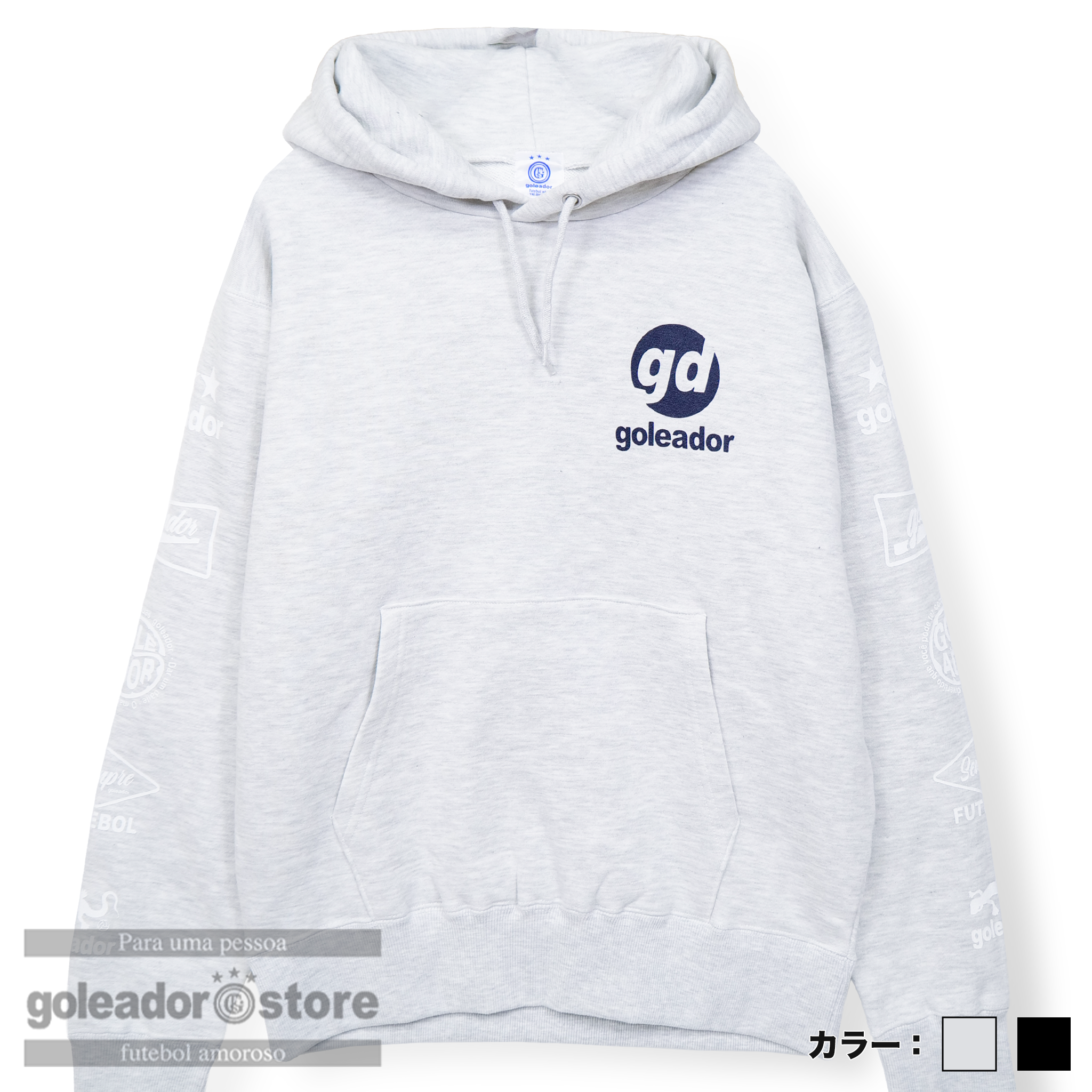 ゴレアドール公式】goleador【ストア限定】袖ロゴ スウェットパーカー ゴレアドール公式】goleador【ストア限定】袖ロゴ スウェットパーカー