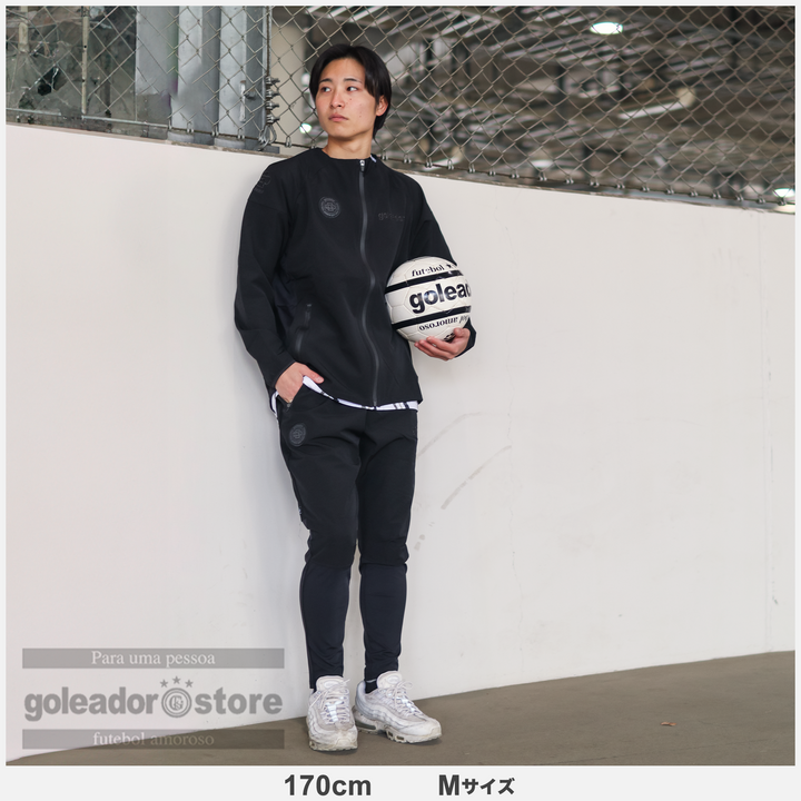 ナイロンWaffle textureジャージ/クールコンプレッション切替スリム