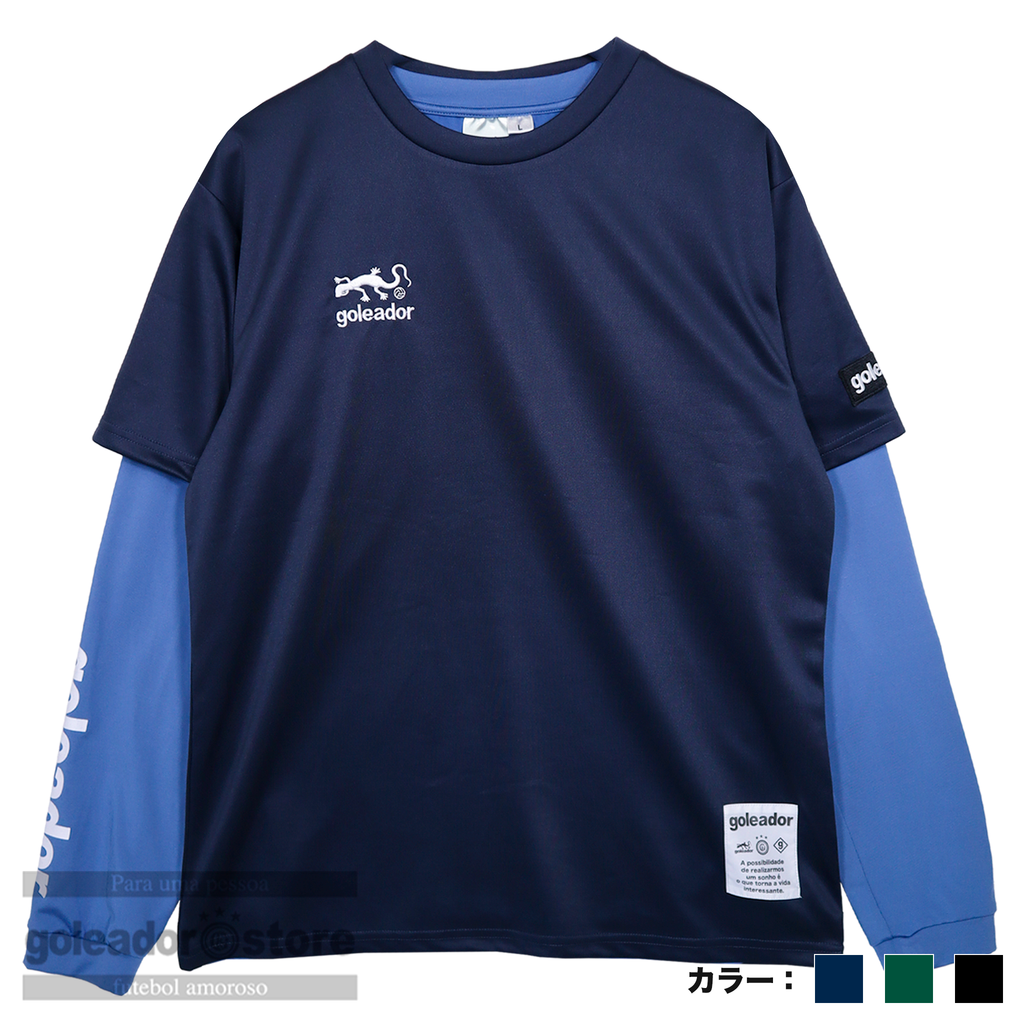 goleador 長袖シャツ　長袖ジップ　ジャージ　新品　サッカー　フットサル goleador 長袖シャツ 長袖ジップ ジャージ 新品 サッカー