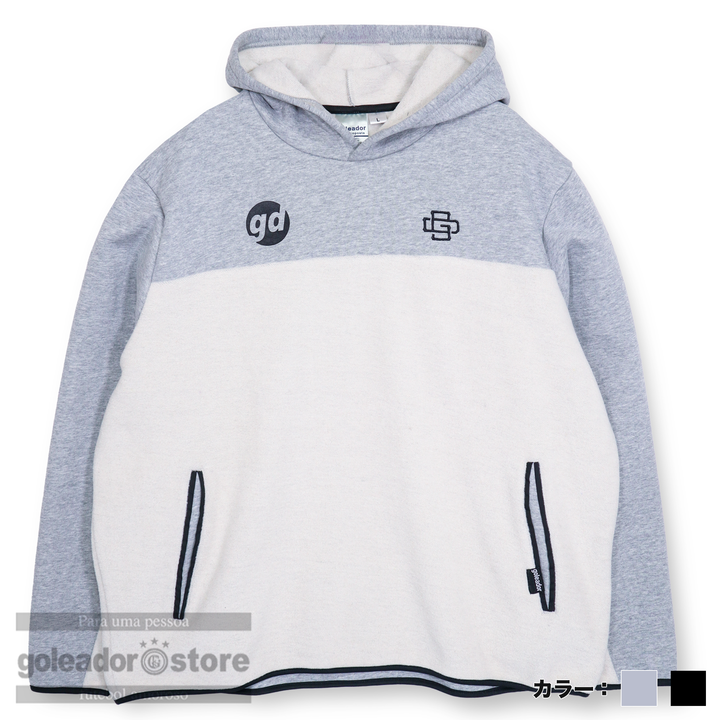 ゴレアドール(goleador) 裏起毛スウェット 裏使いコンビネーション オーバーサイズパーカー G-2617 ブラック LLサイズ g-2617_a_720x.png?v=1726646928