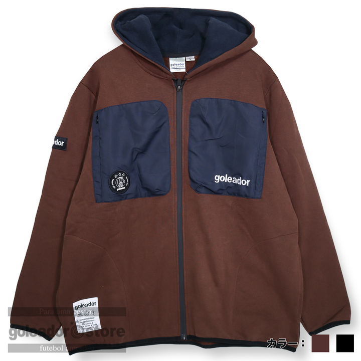 ゴレアドール公式】goleador 裏起毛スウェット BOXポケット フード