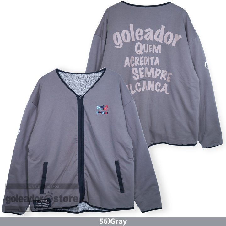 ゴレアドール公式】goleador Light Sweat / Mixボア ノーカラー ZIP