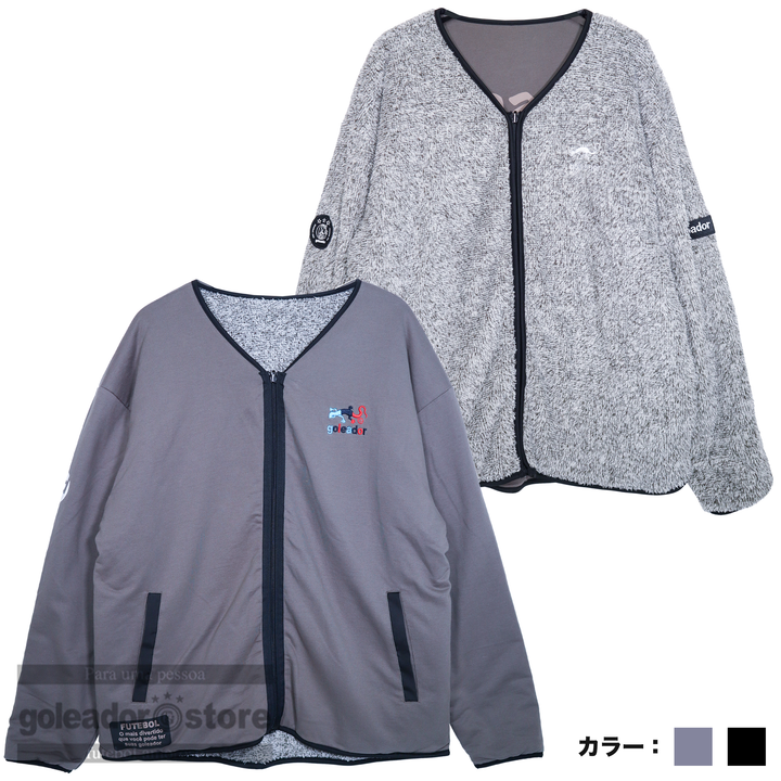ゴレアドール公式】goleador Light Sweat / Mixボア ノーカラー ZIP ゴレアドール公式】goleador Light Sweat / Mixボア ノーカラー ZIP