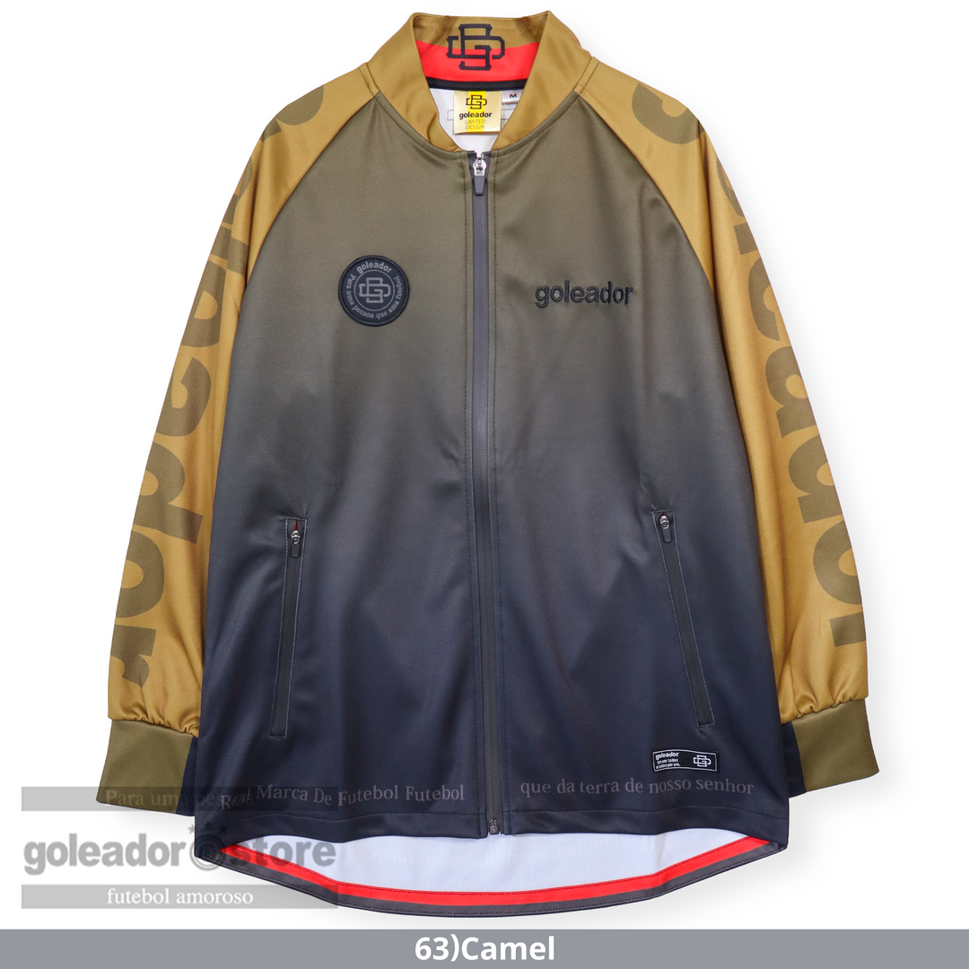 スムースジャージ昇華グラデーション ショールカラーZIPジャケット