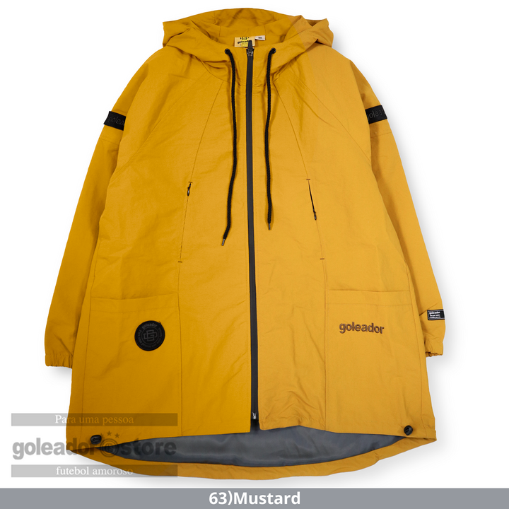 ナイロンワッシャー フードZIP ハーフ コート