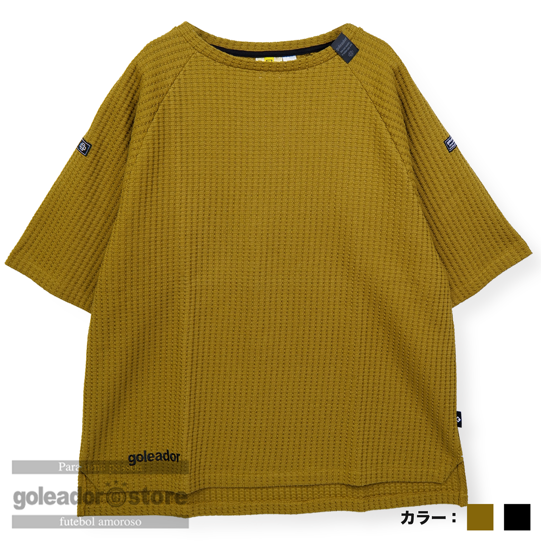 新品タグ付 ジーフォア セーター ブラック Ｇロゴ 洗練デザイン 高級感 定番 ゴレアドール公式】goleador サマーニット ボートネック 7分丈シャツ