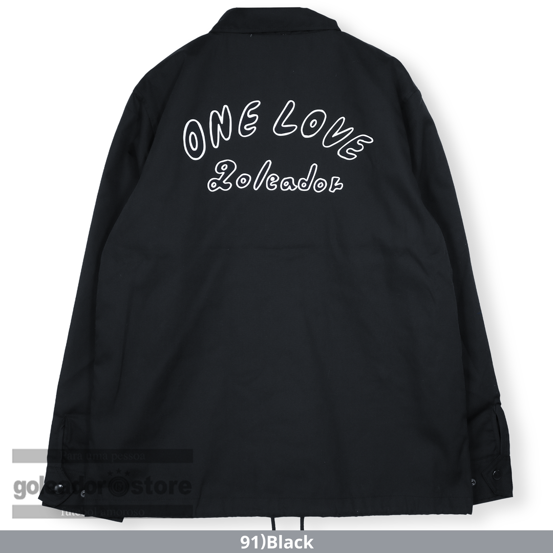 Emericaコラボコーチジャケット 会場限定 ブラック 黒 Mサイズ MORI ARTWORKSコラボ ONE LOVEコーチジャケット