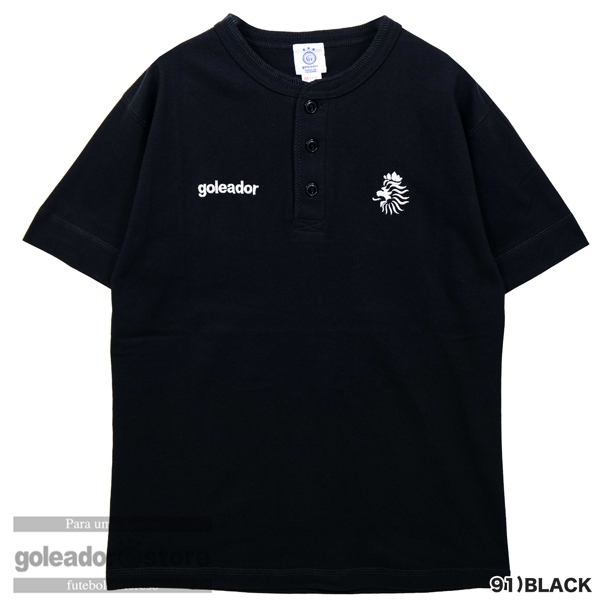 ココニョロ ゴレアドール公式】goleador【ストア限定】LEOヘンリーネックシャツ om-447